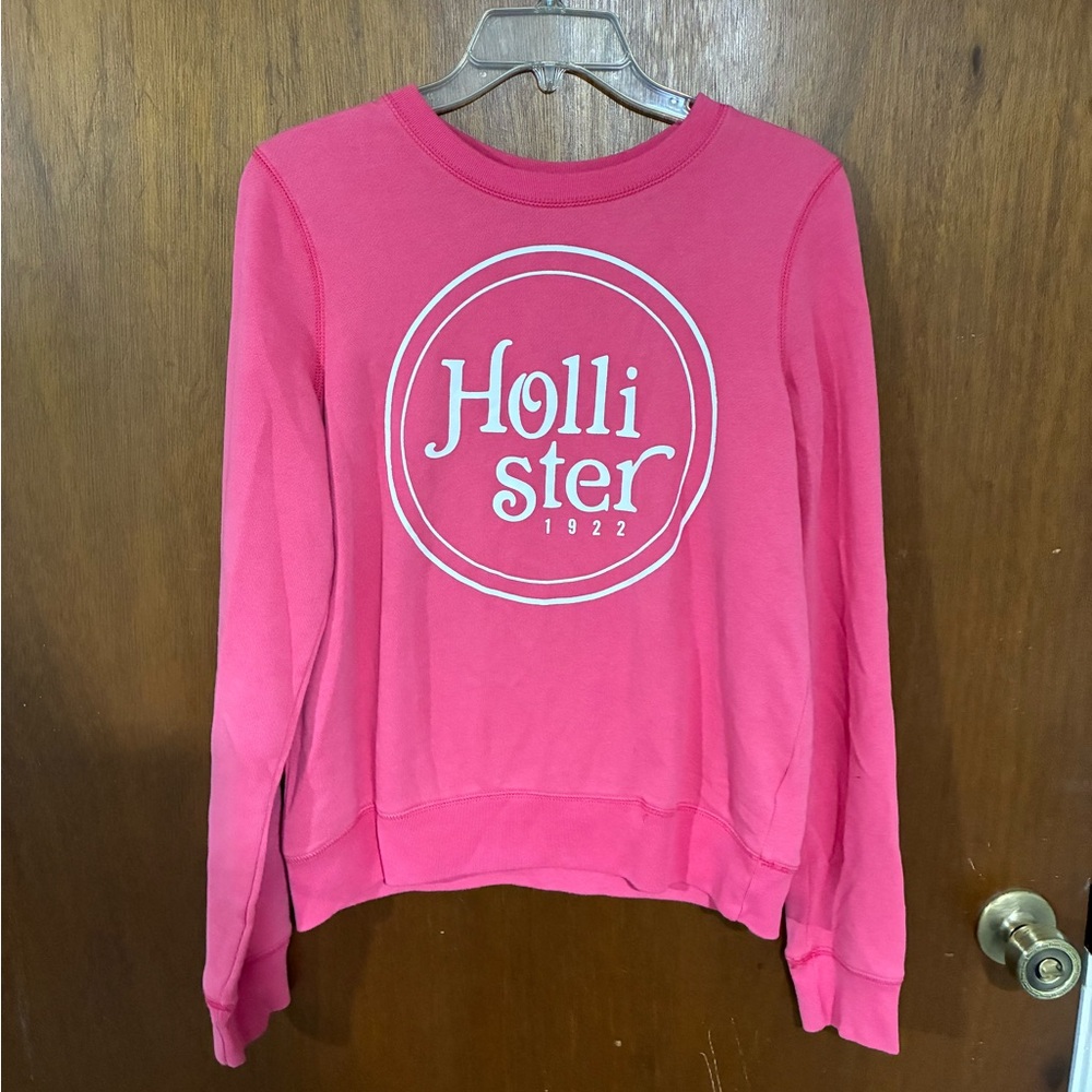 Hollister Vibrant Pink Striped Sweatshirt